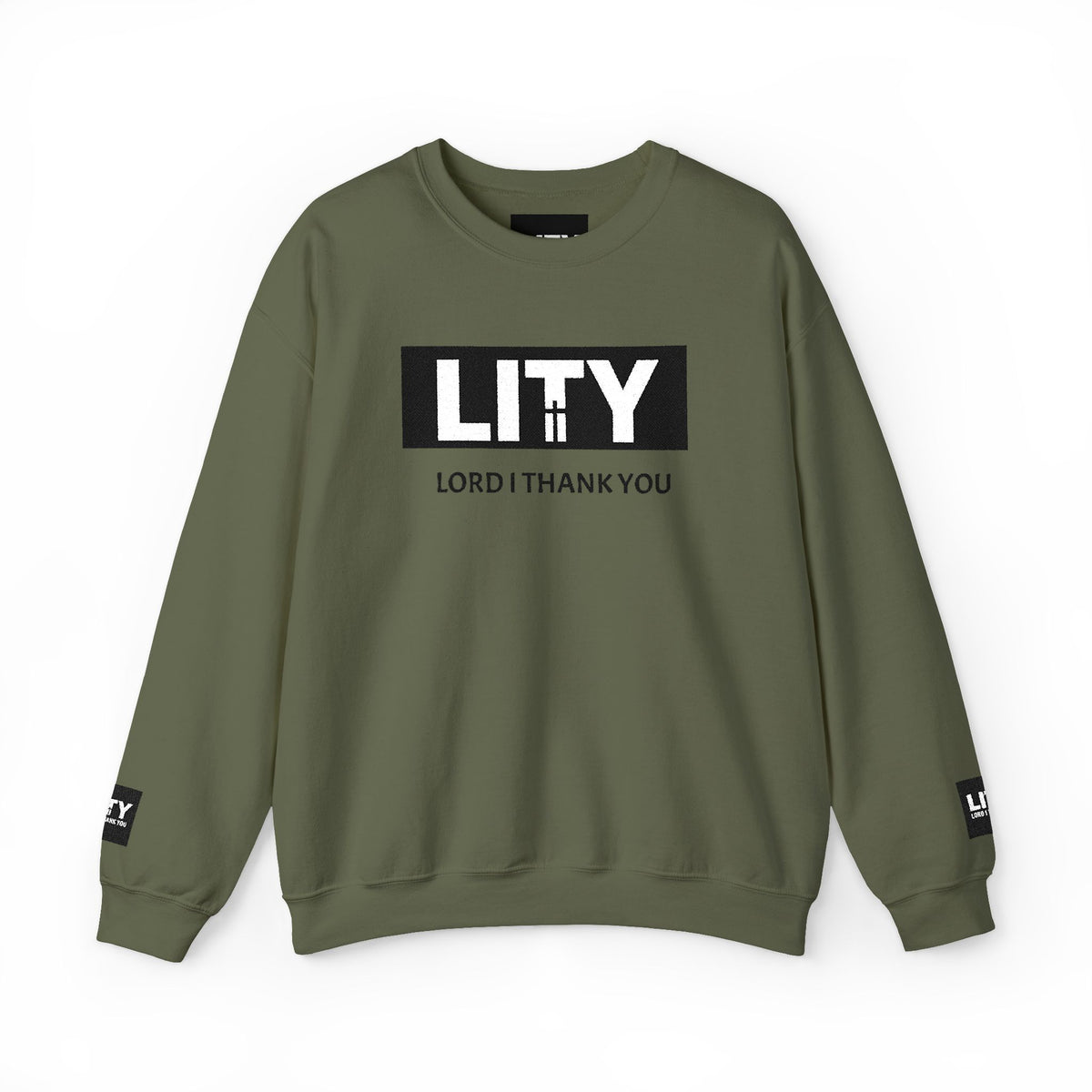 LITY Lord I Thank You Sweatshirt | Faith Graphic Crewneck