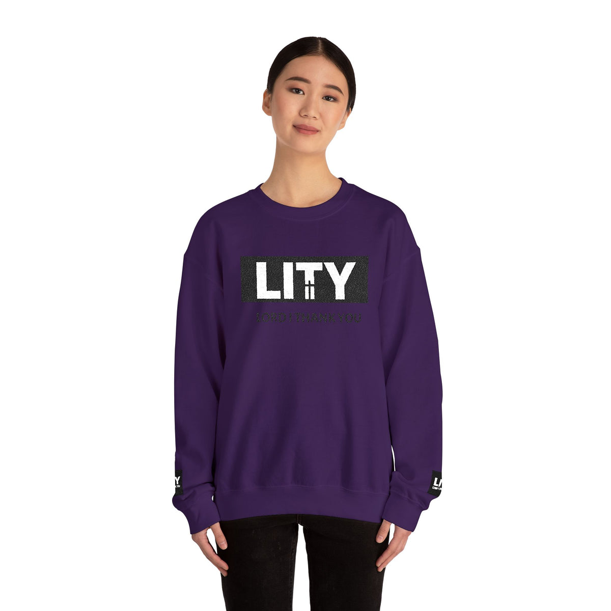 LITY Lord I Thank You Sweatshirt | Faith Graphic Crewneck