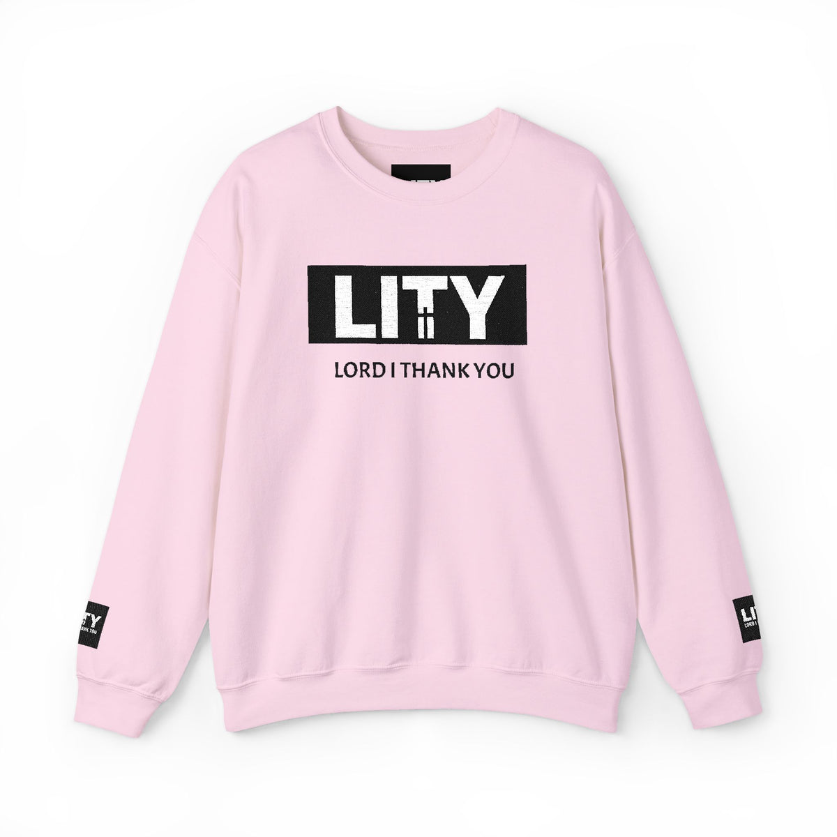 LITY Lord I Thank You Sweatshirt | Faith Graphic Crewneck