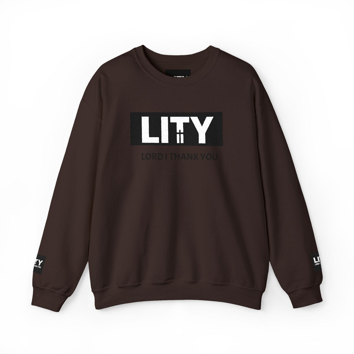 LITY Lord I Thank You Sweatshirt | Faith Graphic Crewneck