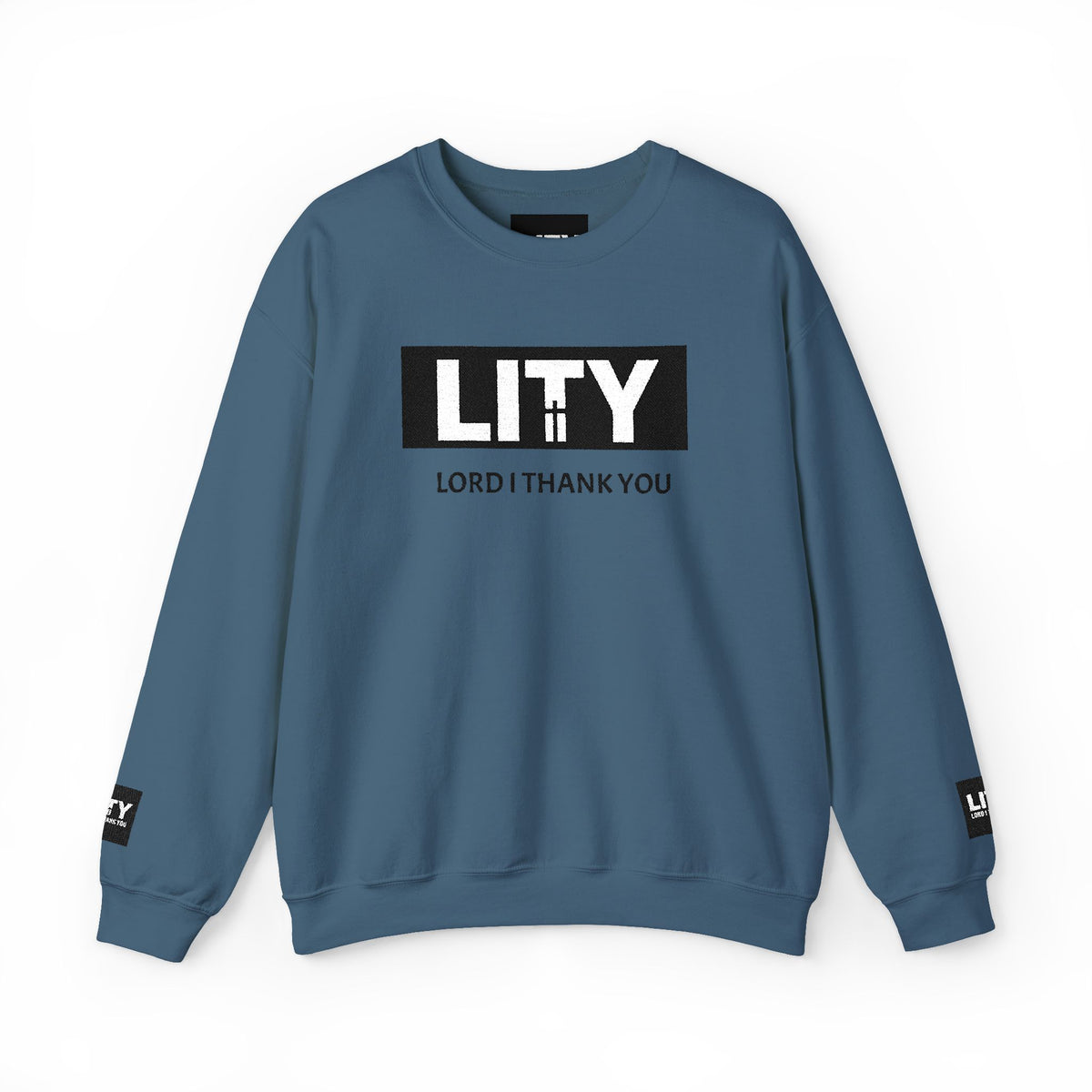 LITY Lord I Thank You Sweatshirt | Faith Graphic Crewneck
